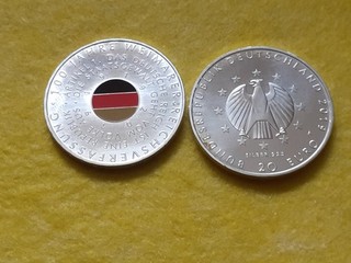 Silver Coin 20 Euro "100 Years of Weimar Constitution UNC 925 Uncirculated