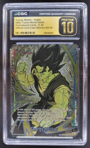 2025 DRAGON BALL SUPER VEGITO PROMO E-30 CGC 10 PRISTINE Z PT