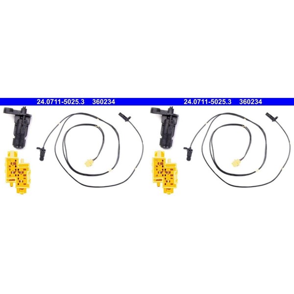 2X ATE ABS-SENSOR Raddrehzahl ABS-FÜHLER Hinten Passend FüR Volvo C70 S70 V70-image
