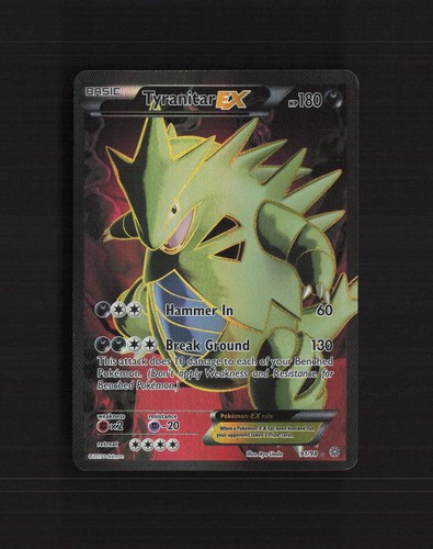 Tyranitar EX 91/98 Ancient Origins Full Art Ultra Rare Holo Pokemon Card LP+