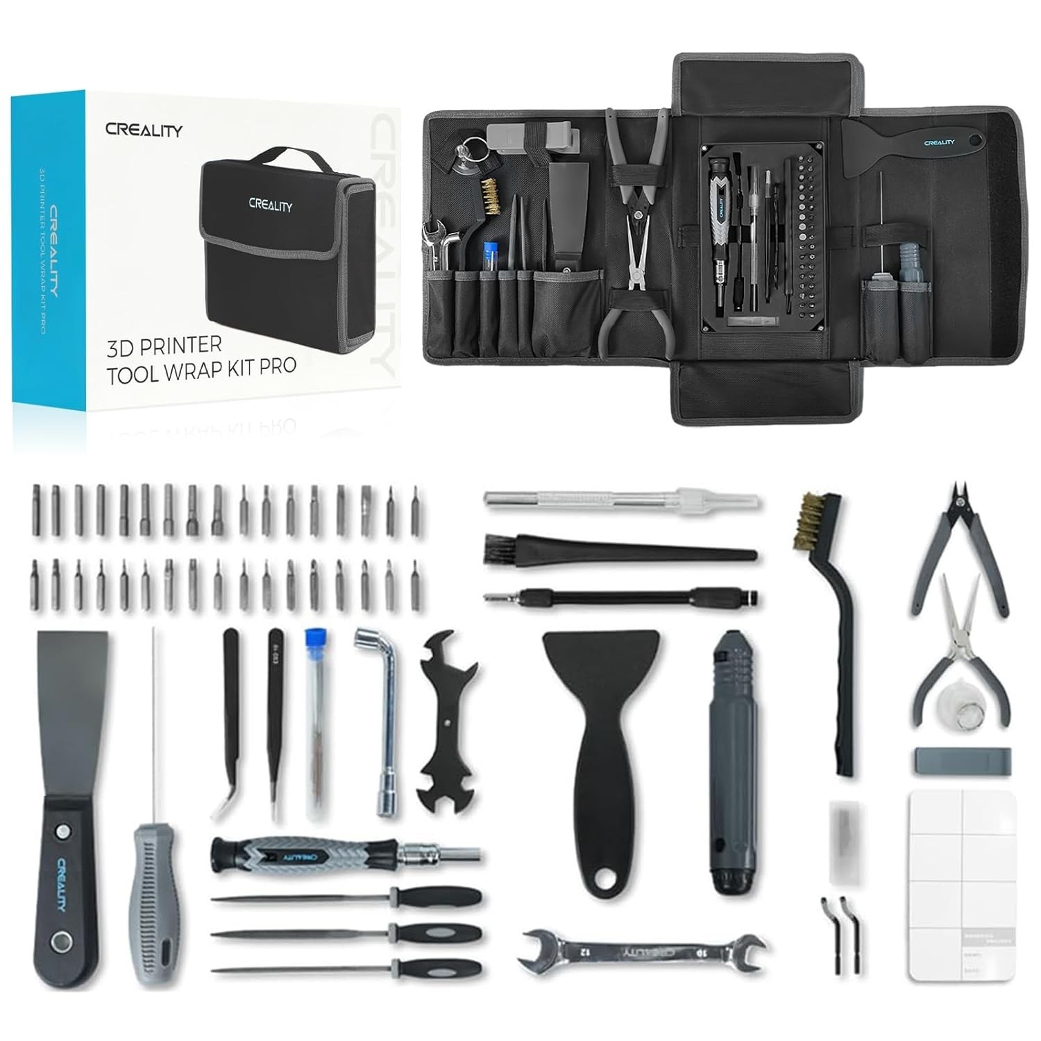 All-in-One 3D Printer Tool Kit - 74 Tools Including Pro Deburring & Cleaning Kit