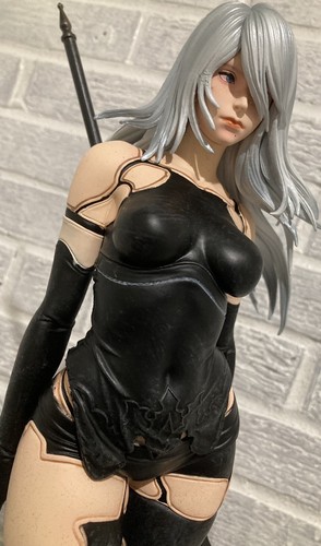 NieR Automata YoRHa Type 18 Inches Figure 2B 2 Head Hair Statue Game Figure Z X - Picture 7 of 12
