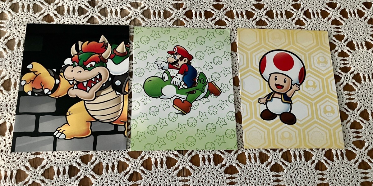 2009 Club Nintendo Super Mario Bros. Set of 3 Folders Bowser