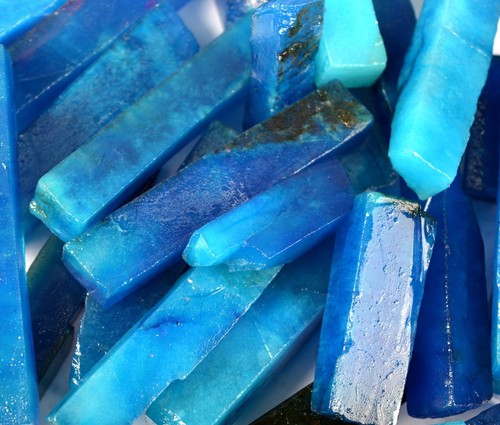 Fetta di pietra preziosa berillo acquamarina blu acqua brasiliana naturale grezza lotto SQ138 - Foto 5 di 11