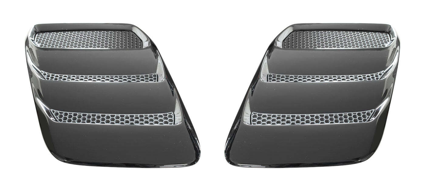 2018-2021 Mustang Genuine Ford Heat Extractors Hood Louvers Pair  
