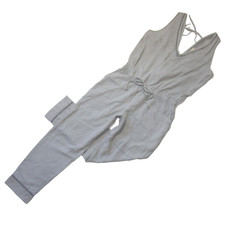 NWoT Anthropologie Cloth  Stone Juliana Jumper in Gray Cropped Jumpsuit S