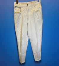 Vintage 80  s Gitano White Mom Jeans Size 8 High Waist Tapered Low Rise