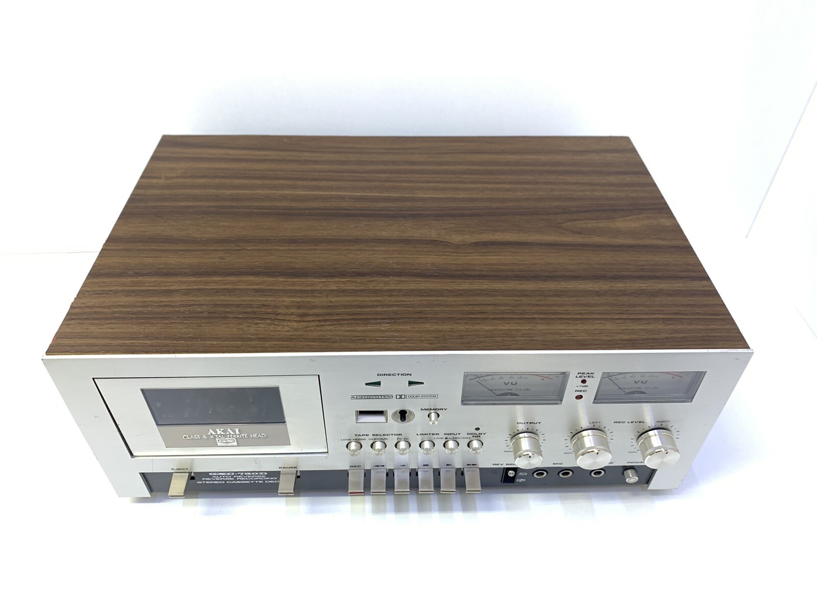 AKAI GXC730D Tape Deck Vintage 1976 Auto Reverse 3 Head Refurbished