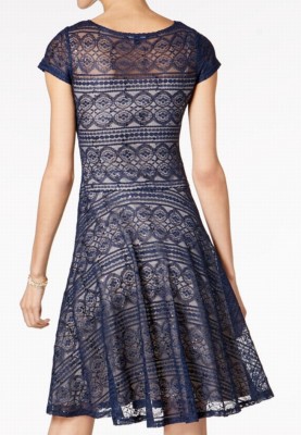 sangria blue lace dress Women's Sangria Lace Dress Royal Blue Size 10