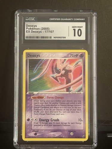 Deoxys 2005 Pokémon EX Deoxys CGC 10 17/107
