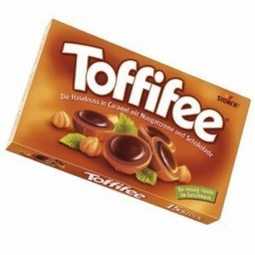 Toffifee German Candy - Hazelnut Nougat Caramel Chocolates 125g (15 Pieces)
