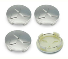 4x Silver Wheel Rim Center Caps Hubcaps Mitsubishi 60mm Lancer Eclipse Outlander