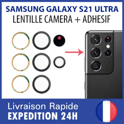 SAMSUNG GALAXY S21 ULTRA vitre lentille camera arrière appareil photo lens verre