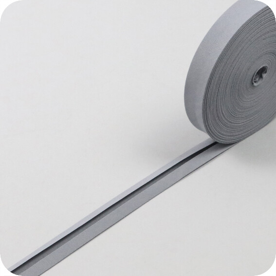 3m Köperband 10mm Baumwolle - Einfassband Steingrau Nähband DIY