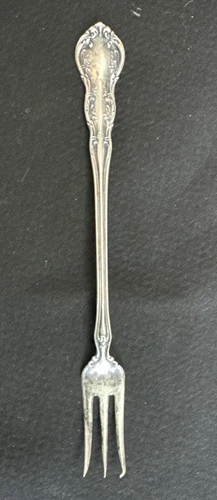 Antique R.W & S Sterling OLD ATLANTA SHORT HANDLE OYSTER FORK 5 7/8" No Mono