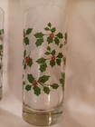 Set Of 4 Holly Berry Vintage Glasses 16 Ounces Christmas!  Pretty! Heavy Bottom — photo 8