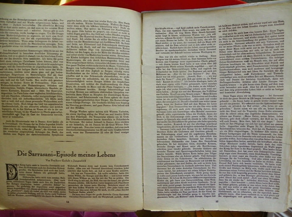 Sehr alter interessanter Prospekt Circus SARRASANI, Heft 1, Auflage 9 - MS: 2988 - Bild 4 von 4