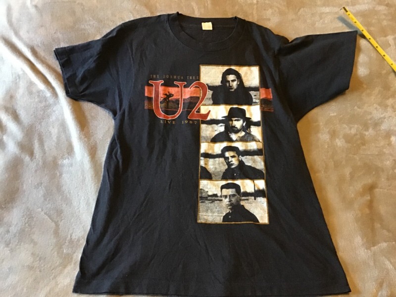  U2 The Joshua Tree American Tour Tee Vintage 1987