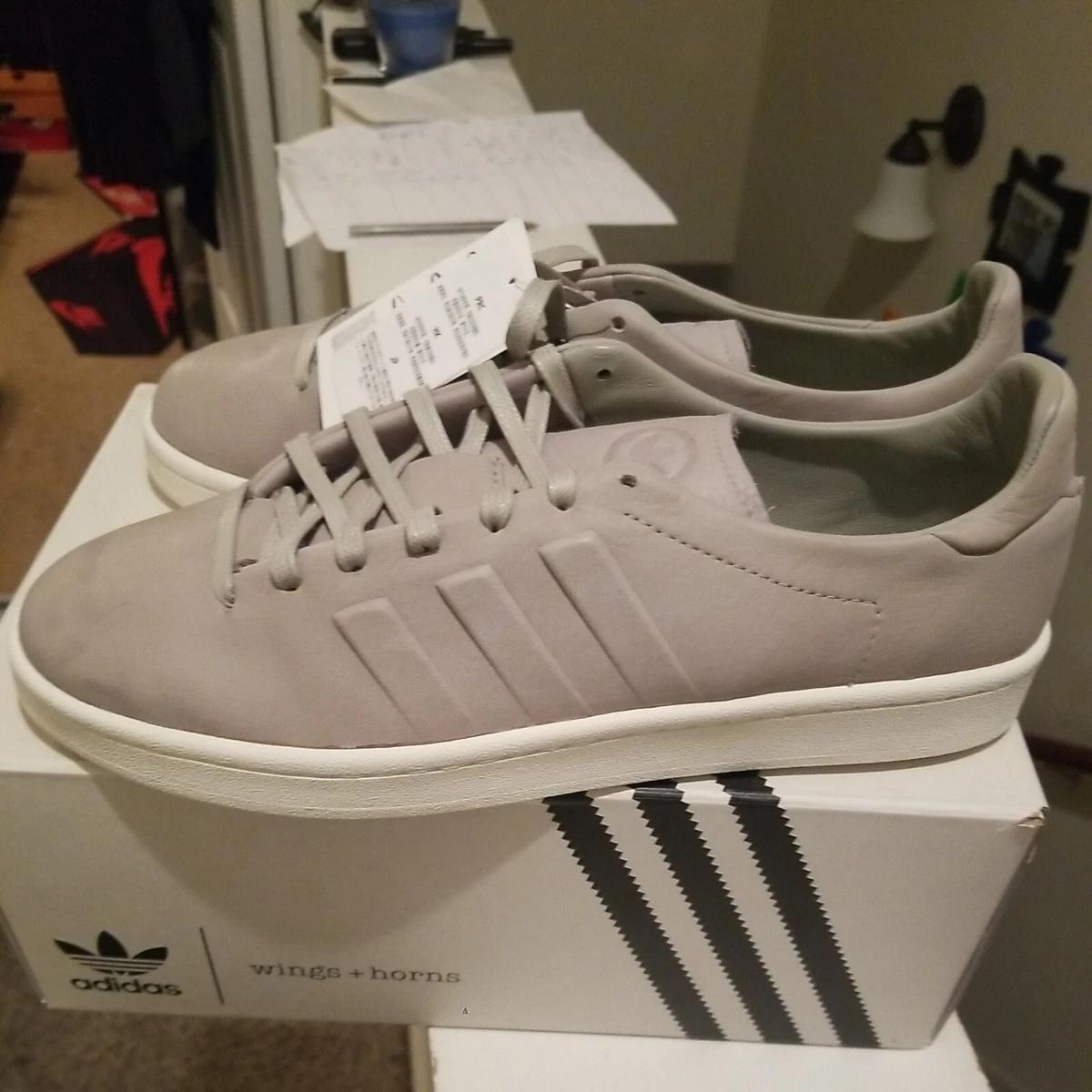 adidas gazelle silver green womens Adidas x Wings + Horns Campus Shoes main image 1