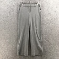 Talbots Windsor Trouser Dress Pants Womens 6 (actual 33x29.5) Gray Mid Rise Zip