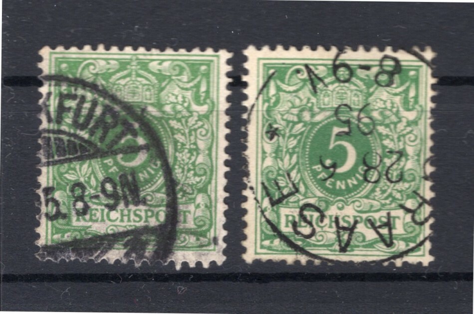 DR Crown/Eagle 46I+46III ABART Gest. 90EUR (F4949