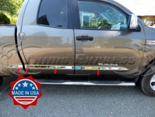 fit:07-21 Toyota Tundra Double/Extended Cab Short Bed Body Side Molding Trim 8Pc