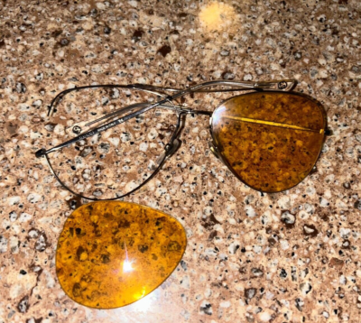 GUCCI GG0500S Aviator Sunglasses Yellow/Gold *FOR PARTS* | eBay