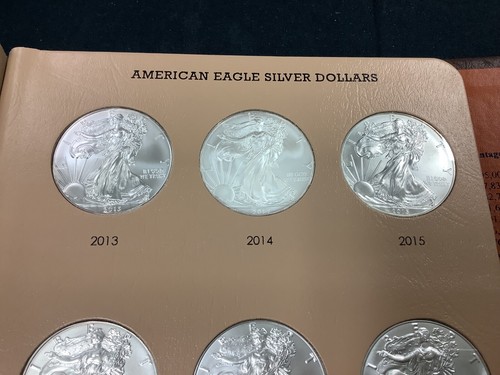 1986-2021 American Silver Eagle Set .999 Silver 1 Oz Coins Dansco Book! - Picture 16 of 19