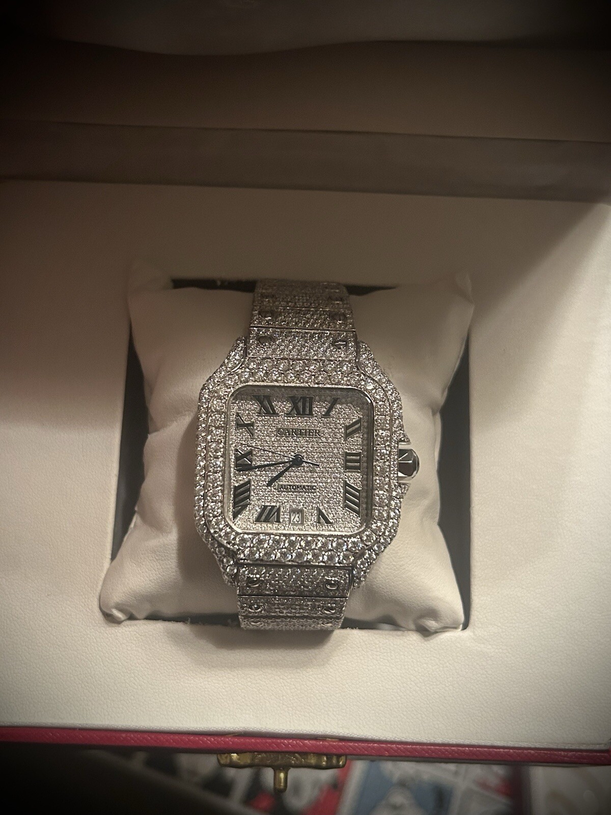 Cartier Moissanite Luxury Watch for Men and Women  