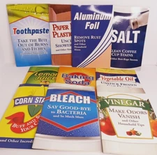 10 Household Items Home Remedies Books Corn Starch Baking Soda Vinegar Lemon