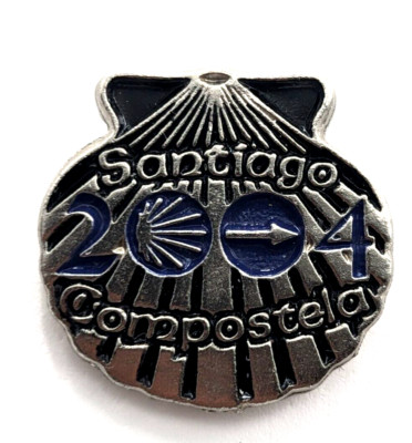 2004 Spain Camino de Santiago Scallop Shell Pin - Compostela Souvenir Badge