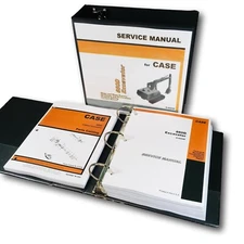 Case 880D Excavator Trackhoe Service Manual Parts Catalog Repair Shop Book Set