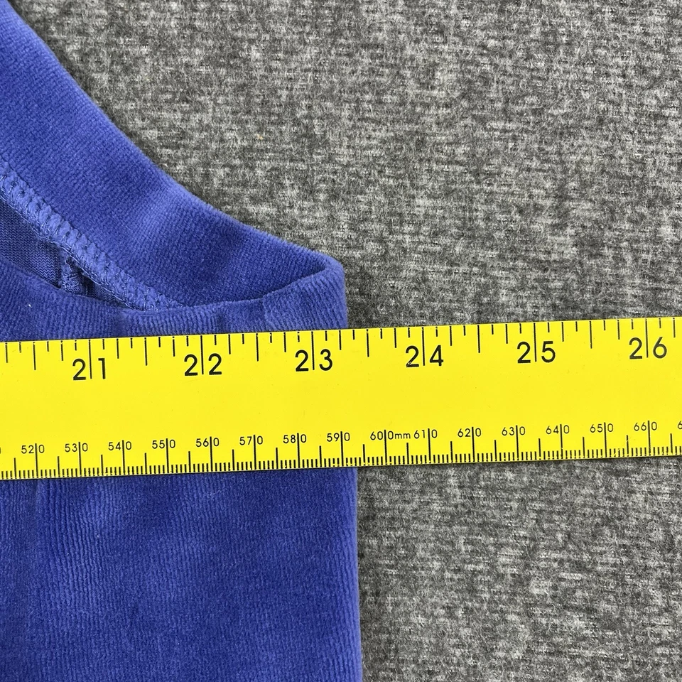 Quacker Factory Fleece Vest Womens XL Purple White Gemstones Full Zip - Image 4 of 4