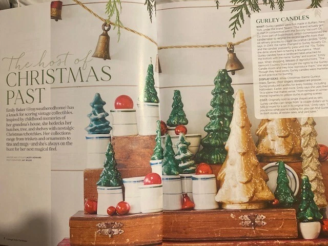 CHRISTMAS COTTAGE STYLE better homes and garden VINTAGE DISPLAYS festive wreaths Foto 3 de 4