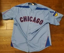 AWESOME VF IMAGEWEAR CHICAGO CUBS PROMO COOPERSTOWN COLLECTION JERSEY MENS LARGE