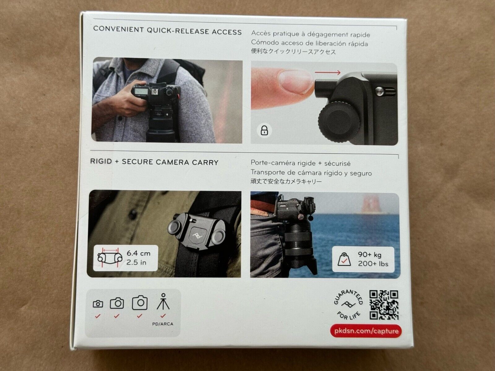 Peak Design Capture Camera Clip V3 Noir - Kamera Express