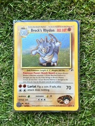 Brock's Rhydon 2/132 Gym Heroes Holo Rare