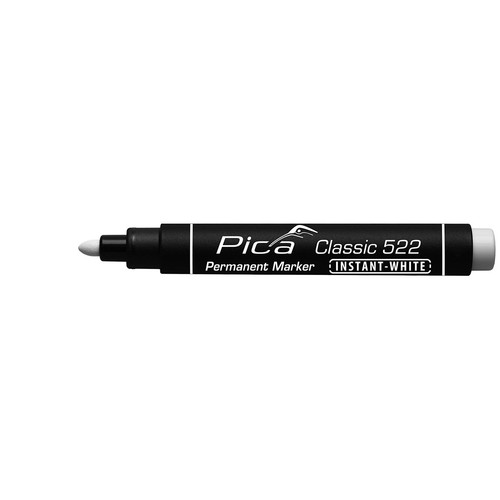 Pica Classic 522 Permanent Marker, Instant-White 522/52/SB