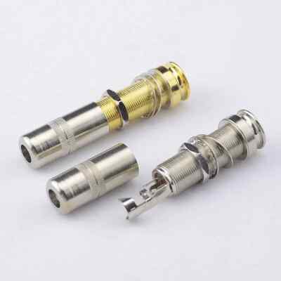1pc Guitar Series Long Thread Stereo Output Jack for Acoustic Guitar