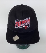 VTG Chicago Bulls 1995-96 70 Win Record Snapback Pro Player Hat