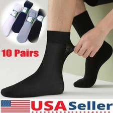 10 Pairs Women Classic Dress Socks Men's Sport Socks Cotton Fashion Crew Solid