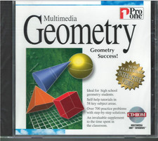 Multimedia HS Geometry Success CD-ROM Interactive 1995 Windows Software New