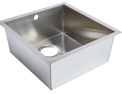 Cooke & Lewis Cajal Edelstahl 1 Becken Kompaktspüle 450 mm x 430 mm