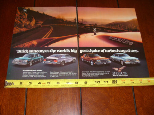 Buick Turbo 1979 anuncio original de 2 páginas - Imagen 9 de 12