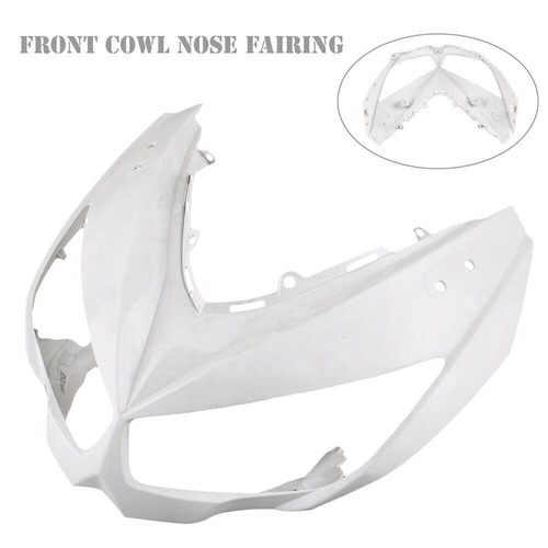 Unpainted Motorbike Upper Front Cowl Nose Fairing fit Kawasaki Z1000SX 2010 2011