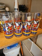 Vintage ANHEUSER BUSCH 1988 SPUDS MACKENZIE BUD LIGHT USA SPORTS GLASS - 4qté