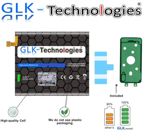 Glk Akku FüR Samsung Galaxy A40 SM-A405F EB-BA405ABE Batterie Top Ohne Set-image