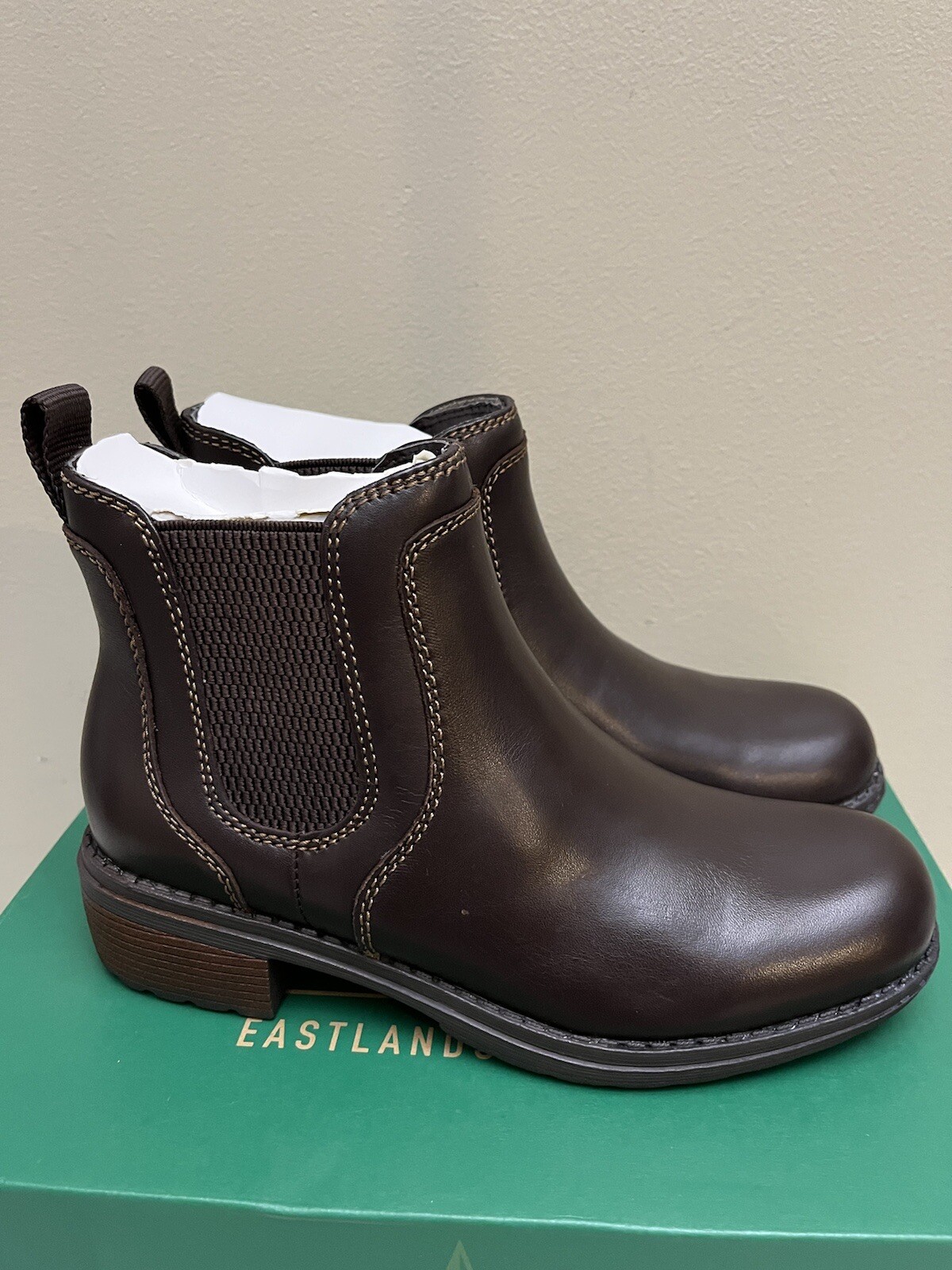 Brown Leather Chelsea Boots 