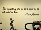 Vince Lombardi Inspirational Football Sports Quote Vinyl Wall Sticker Decal (f)