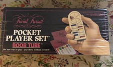 1987 Trivial Pursuit Pocket Player Set Boob Tube In Sealed Box